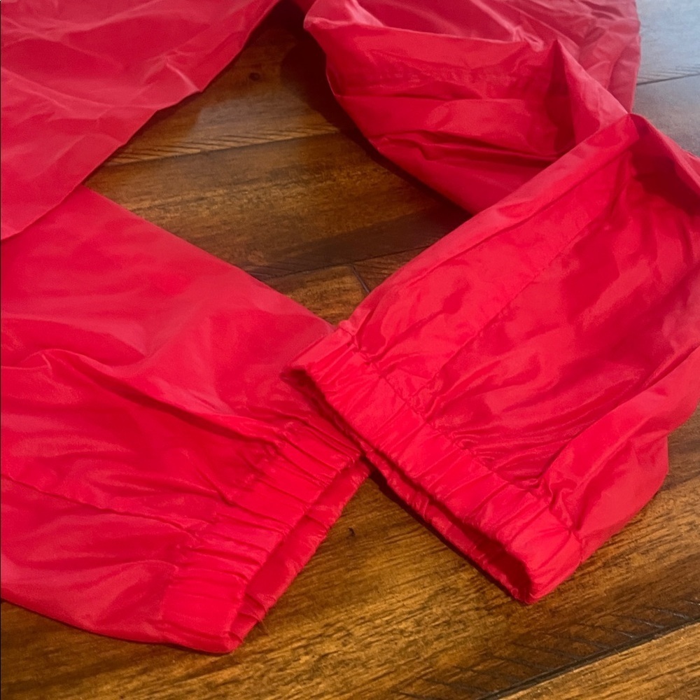 Vintage Ralph Lauren Swishy red track jogger windbreaker nylon pants small 90s - Picture 4 of 16